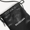 Men’s shopper phone holder in black