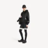 Men’s short hooded coat in black Men’s short hooded coat in black