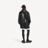 Men’s short hooded coat in black Men’s short hooded coat in black