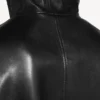 Men’s short hooded coat in black Men’s short hooded coat in black