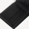 Men’s signature square folded wallet bb monogram coated canvas in black/grey
