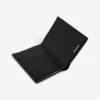 Men’s signature vertical bifold wallet bb monogram coated canvas in black/grey