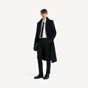 Men’s skinny tailored pants in black