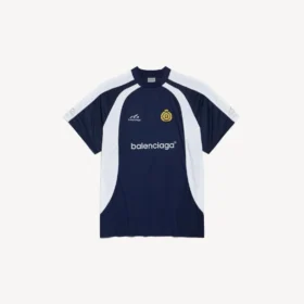 Men’s soccer oversized t-shirt in navy