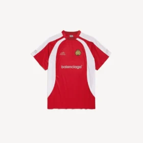 Men’s soccer oversized t-shirt in red