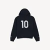 Men’s soccer oversized zip-up hoodie in black Men’s soccer oversized zip-up hoodie in black