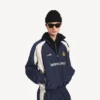 Men’s soccer tracksuit jacket in marine blue Men’s soccer tracksuit jacket in marine blue