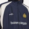 Men’s soccer tracksuit jacket in marine blue Men’s soccer tracksuit jacket in marine blue