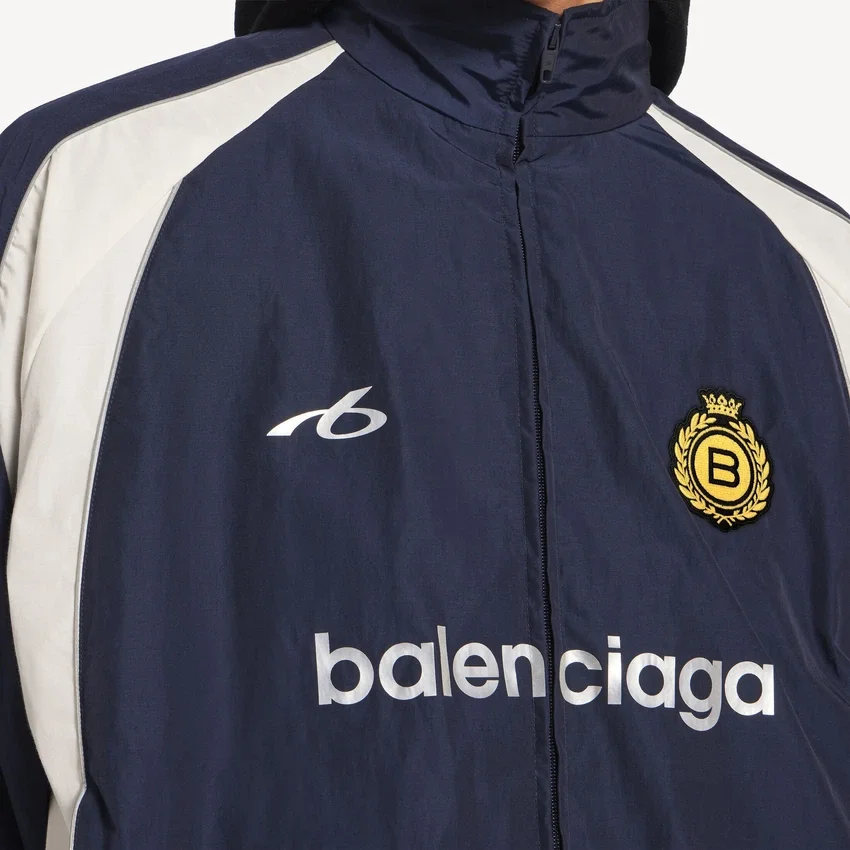 Men’s soccer tracksuit jacket in marine blue Men’s soccer tracksuit jacket in marine blue