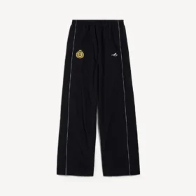 Men’s soccer tracksuit pants in black