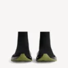 Men’s speed 2.0 full clear sole recycled knit sneaker in black/khaki