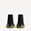 Men’s speed 2.0 full clear sole recycled knit sneaker in black/khaki