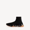 Men’s speed 2.0 full clear sole recycled knit sneaker in black/orange