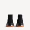 Men’s speed 2.0 full clear sole recycled knit sneaker in black/orange
