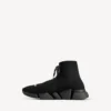 Men’s speed 2.0 lace-up recycled knit sneaker in black