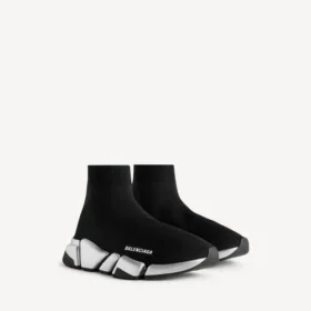 Men’s speed 2.0 recycled knit sneaker in black/silver Men’s speed 2.0 recycled knit sneaker in black/silver