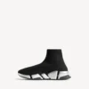 Men’s speed 2.0 recycled knit sneaker in black/silver Men’s speed 2.0 recycled knit sneaker in black/silver