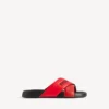 Men’s sporty pool slide sandal in black/red Men’s sporty pool slide sandal in black/red