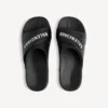 Men’s sporty pool slide sandal in black/white Men’s sporty pool slide sandal in black/white