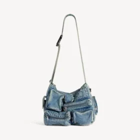 Men’s superbusy messenger bag in vintage blue Men’s superbusy messenger bag in vintage blue