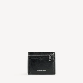 Men’s superbusy square folded wallet  in black