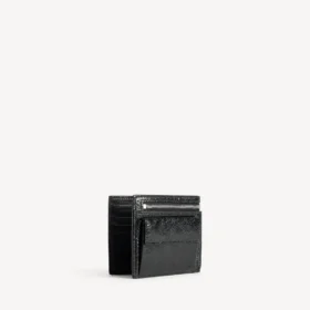 Men’s superbusy square folded wallet  in black