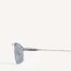 Men’s tag 3.0 d-frame sunglasses in silver Men’s tag 3.0 d-frame sunglasses in silver
