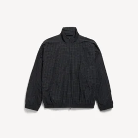 Men’s tailored tracksuit jacket in navy/dark green