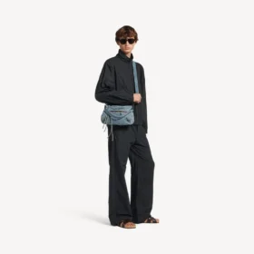 Men’s tailored tracksuit jacket in navy/dark green