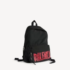 Men’s tape type backpack in black/red