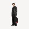 Men’s tape type backpack in black/red