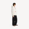 Men’s tattoo oversized zip-up hoodie in cream Men’s tattoo oversized zip-up hoodie in cream