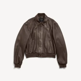 Men’s taxi jacket in dark brown