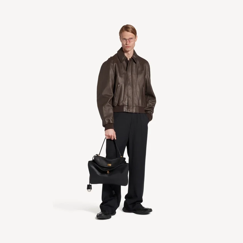 Men’s taxi jacket in dark brown Men’s taxi jacket in dark brown