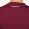 Men’s techwear fitted long sleeve top in burgundy/aqua Men’s techwear fitted long sleeve top in burgundy/aqua