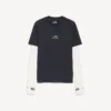 Men’s techwear long sleeve t-shirt in navy/white Men’s techwear long sleeve t-shirt in navy/white