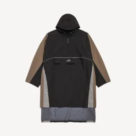 Men’s techwear poncho in black