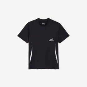 Men’s techwear short sleeve t-shirt in navy/white
