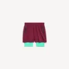 Men’s techwear shorts in burgundy/aqua Men’s techwear shorts in burgundy/aqua