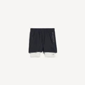 Men’s techwear shorts in navy/white