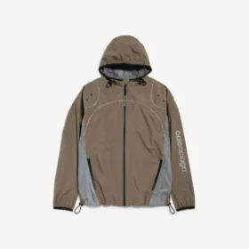 Men’s techwear zip-up jacket in grey