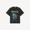 Men’s the address medium fit t-shirt in washed black