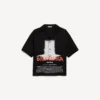 Men’s the door bowling short sleeve shirt in black