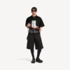 Men’s the door bowling short sleeve shirt in black