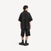 Men’s the door denim hybrid short sleeve shirt in black