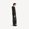 Men’s the door oversized zip-up hoodie in black