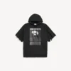 Men’s the song of the highest tower cut-off sleeve hoodie in black