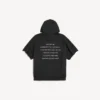 Men’s the song of the highest tower cut-off sleeve hoodie in black