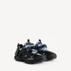 Men’s track shirt sneaker in black/blue