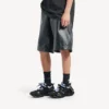Men’s track shirt sneaker in black/blue